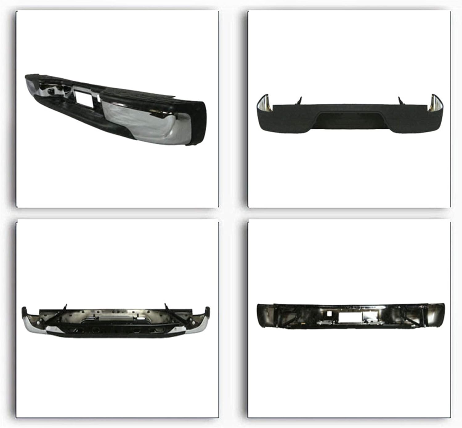 Chrome Rear Step Bumper for GMC Sierra Chevrolet Silverado 1999-2007 Q28709