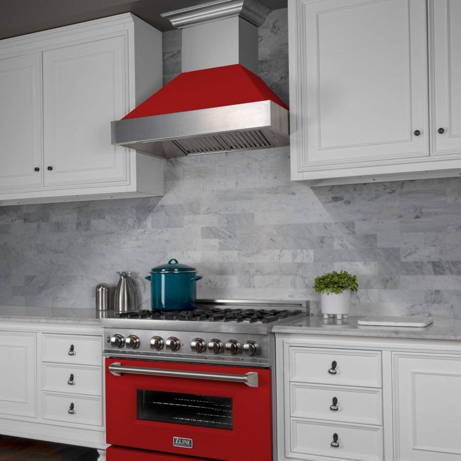 Red Matte Range Hood Shell X952760