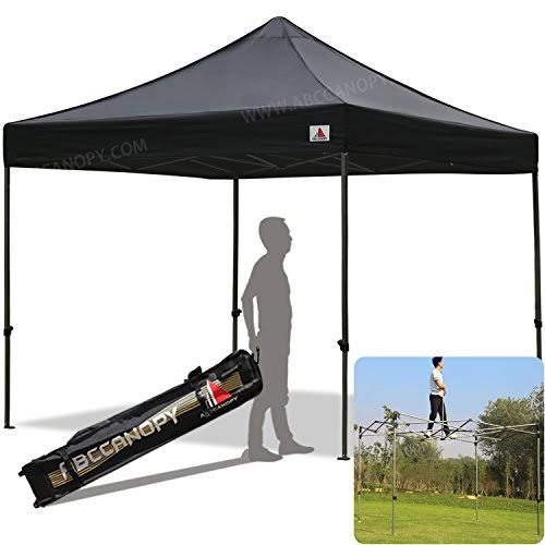 Black 10 x 10-Feet Commercial Instant Pop Up Tent with Carrying Bag I392