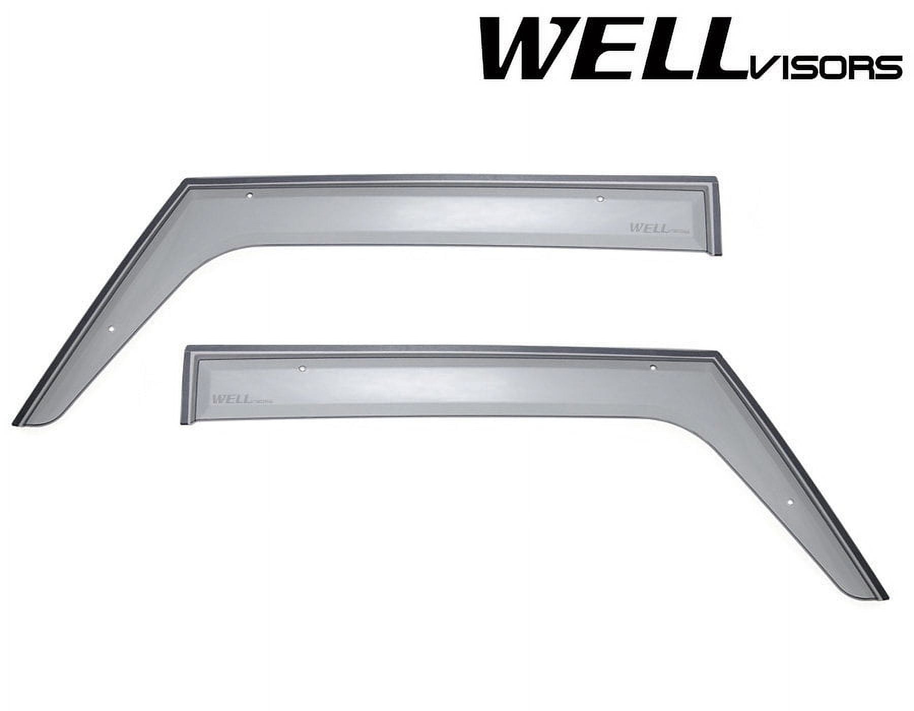 Side Window Visors Rain Guards for Jeep Wrangler JK 2 Door H87993