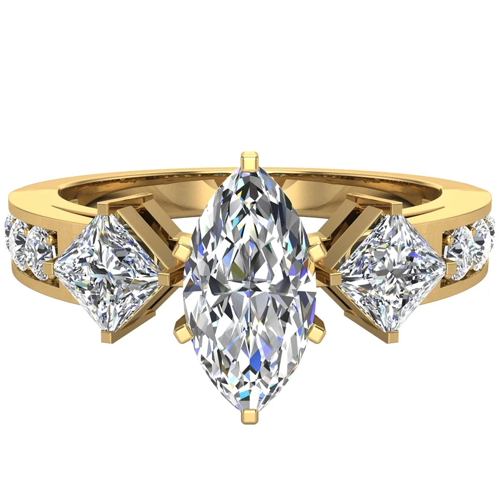 14K Gold Diamond Engagement Ring R701083