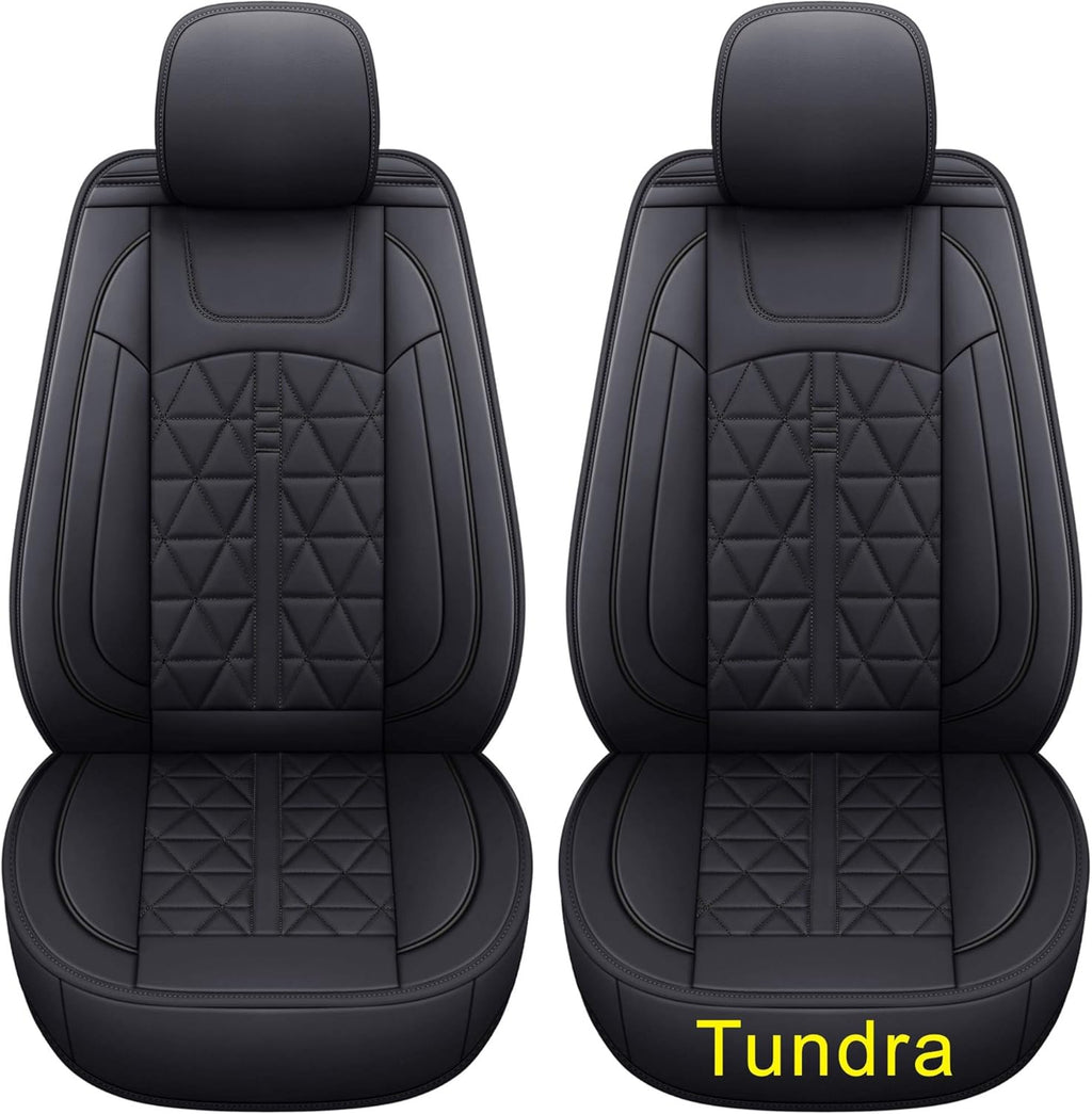 Waterproof Faux Leather Seat Covers (Black 2 PCS) B560