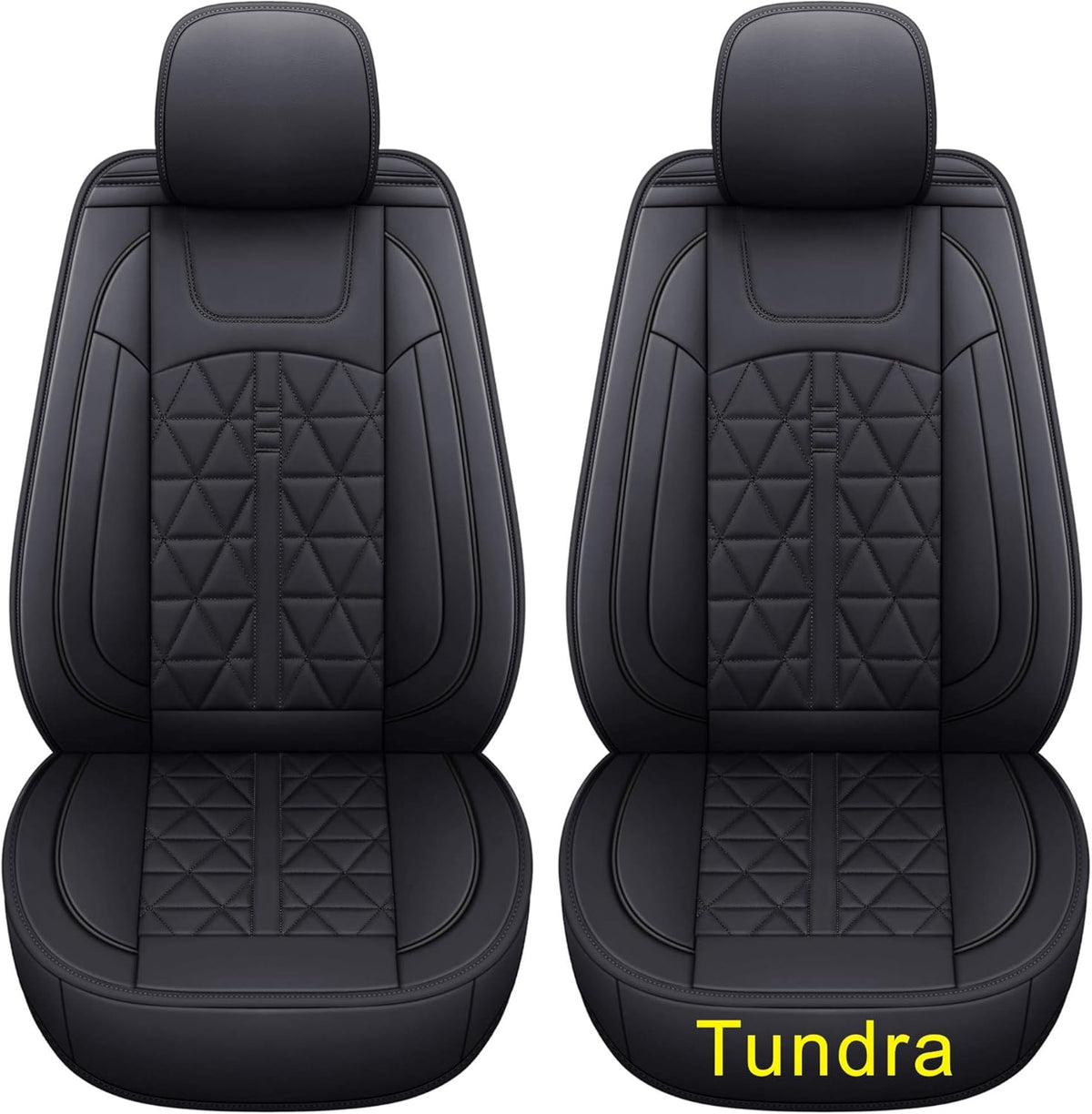 Waterproof Faux Leather Seat Covers (Black 2 PCS) B560
