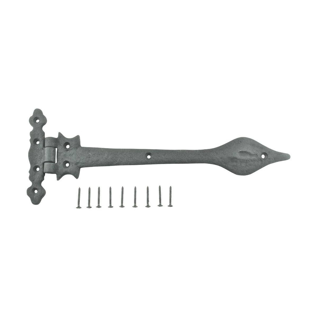 8 Strap Hinges Wrought Iron Spear Tip 11-3/4x22 Q140