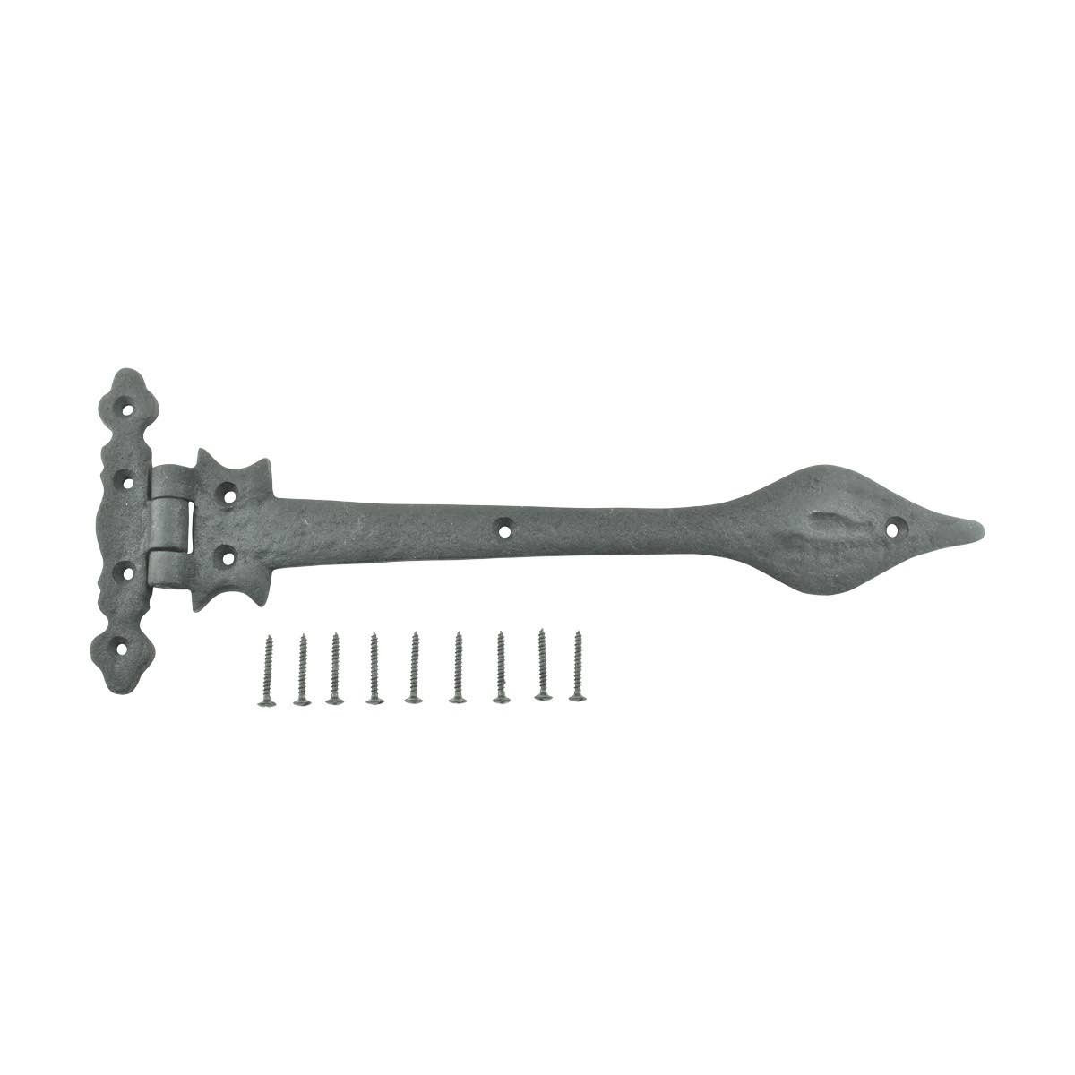 8 Strap Hinges Wrought Iron Spear Tip 11-3/4x22 Q140