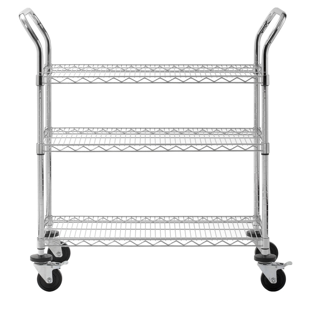 Chrome Wire Shelf Cart E541