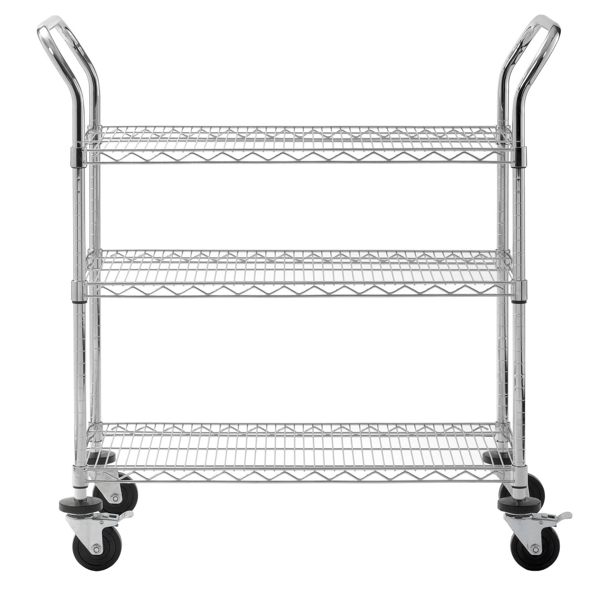 Chrome Wire Shelf Cart E541