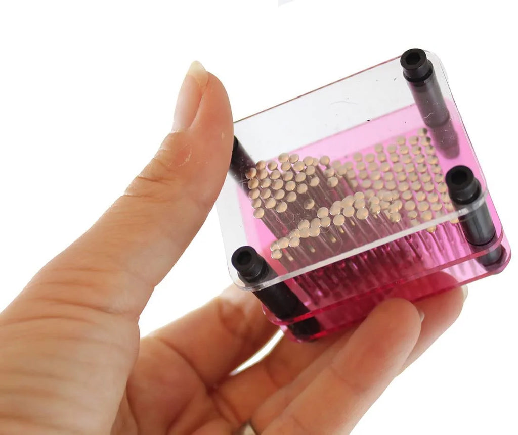 Metal Rectangle Shape Pin Art Toy N425