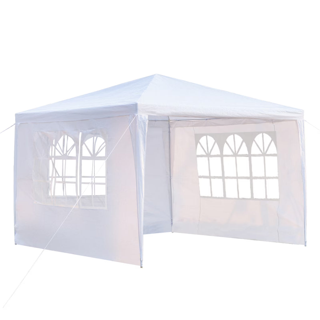 White 3 Sides Waterproof Tent with Spiral Tubes U7914