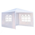 White 3 Sides Waterproof Tent with Spiral Tubes U7914