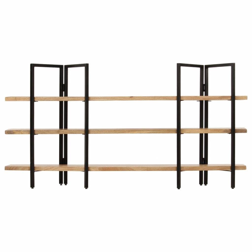 4-Tier Solid Mango Wood Bookcase C235