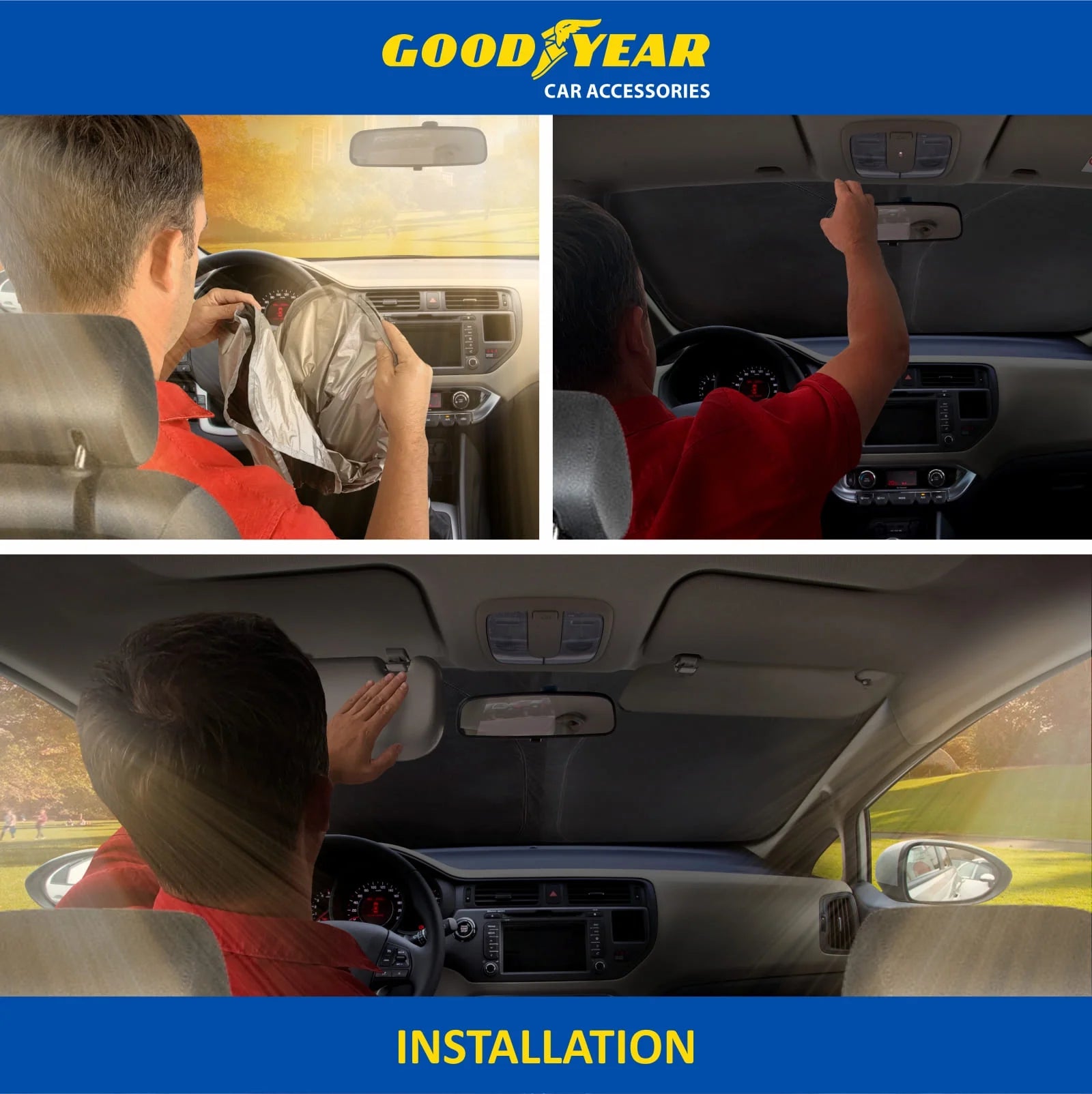 Foldable Windshield Sun Shade for Ford Escape 2020-2023 C8693