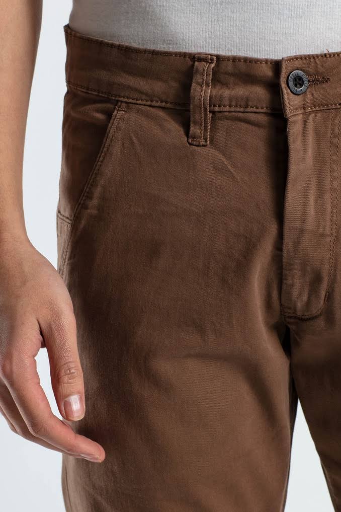 Brown Flex Tapered Chino P157