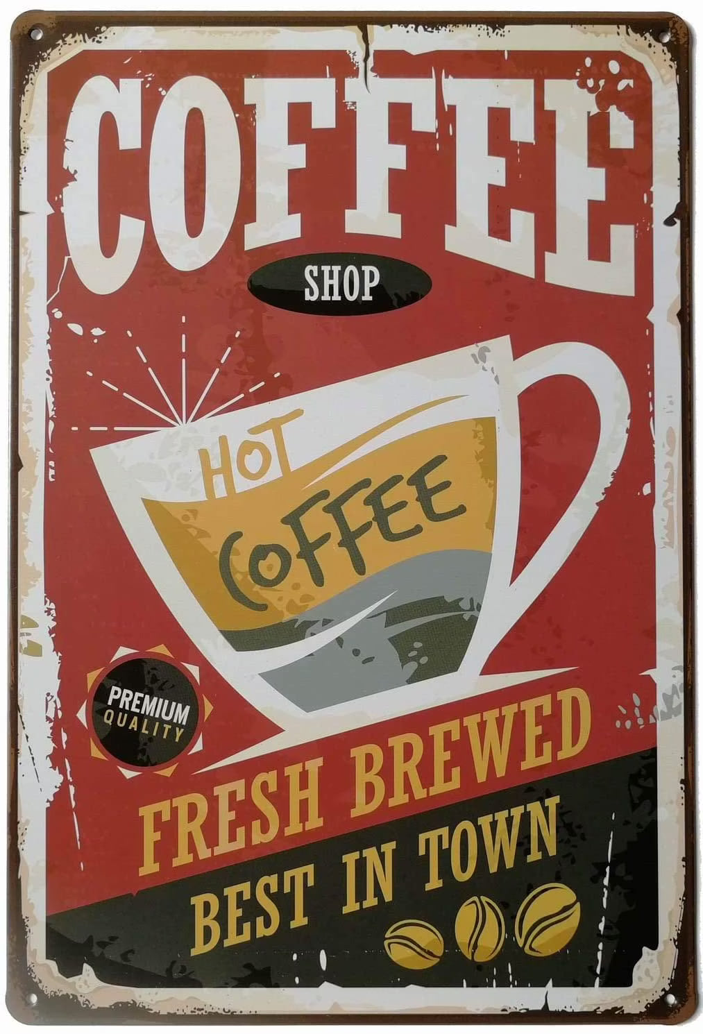 Vintage Metal Tin Sign Wall Art 12 X 8 E344844