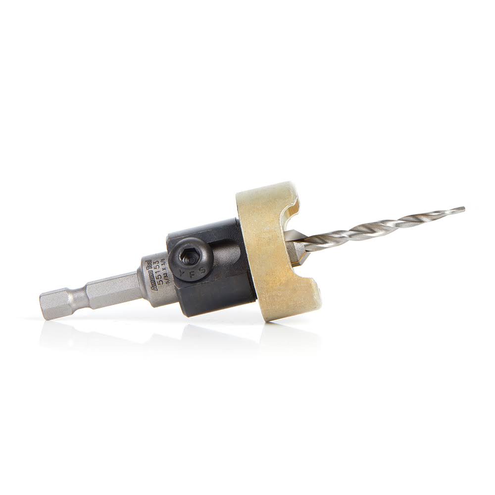 Carbide Tipped 82 Degree Countersink with Tapered Drill and Adjustable Depth D898
