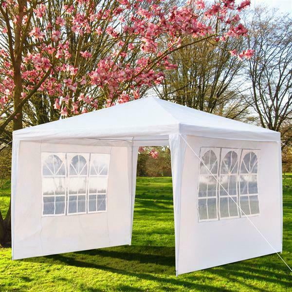 White 3 Sides Waterproof Tent with Spiral Tubes U7914