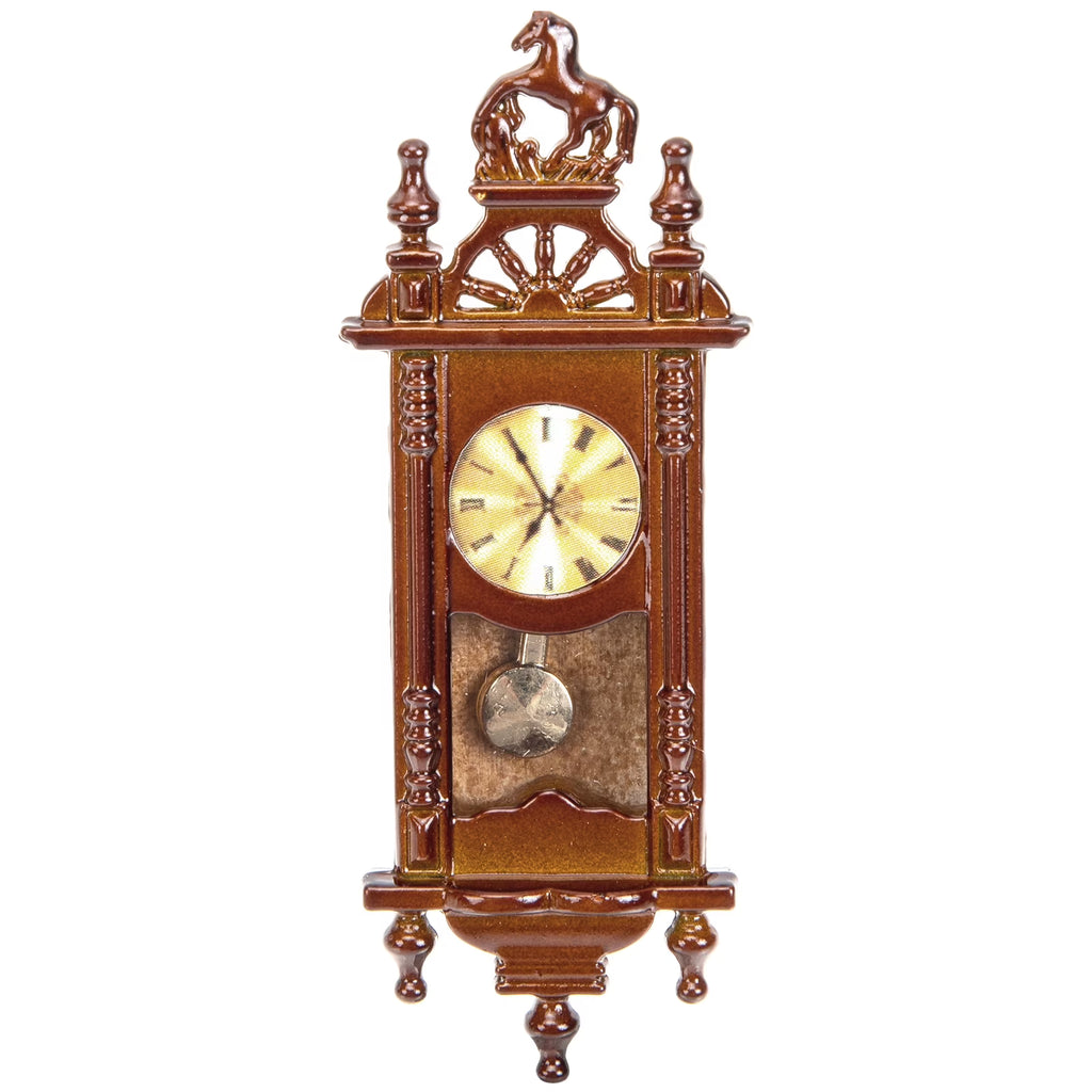 Metal Dollhouse Hanging Clock Toy Doll Furniture O149592