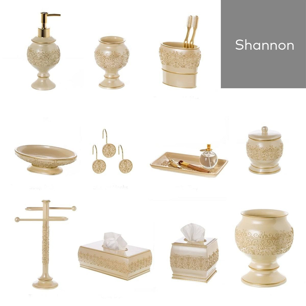 Decorative Resin Bathroom Trash Can F8802