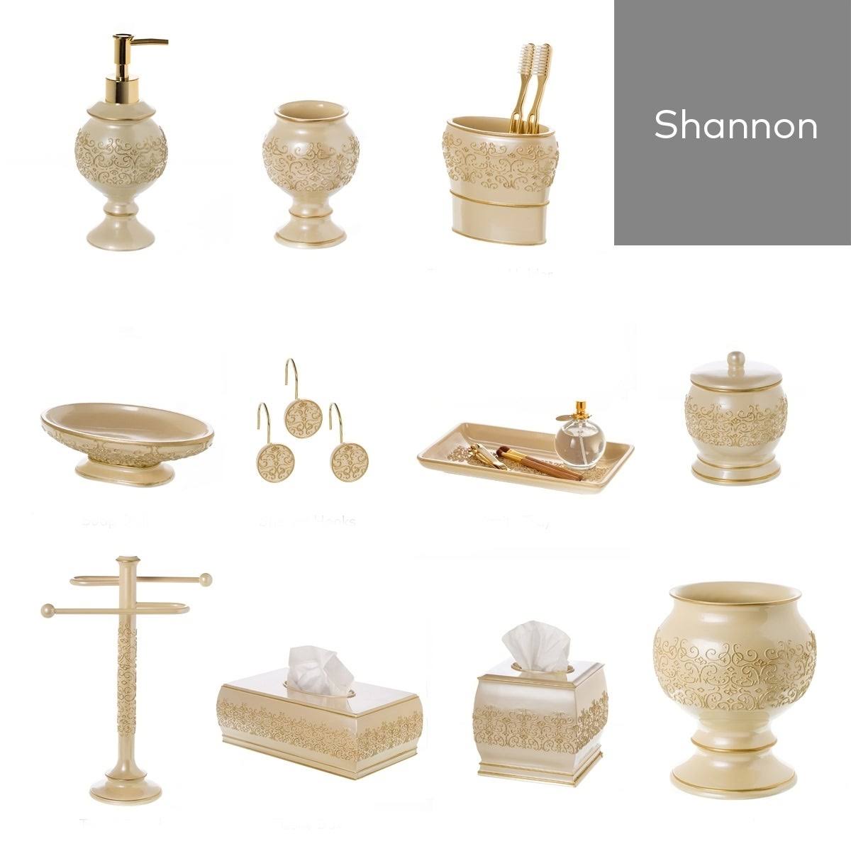 Decorative Resin Bathroom Trash Can F8802