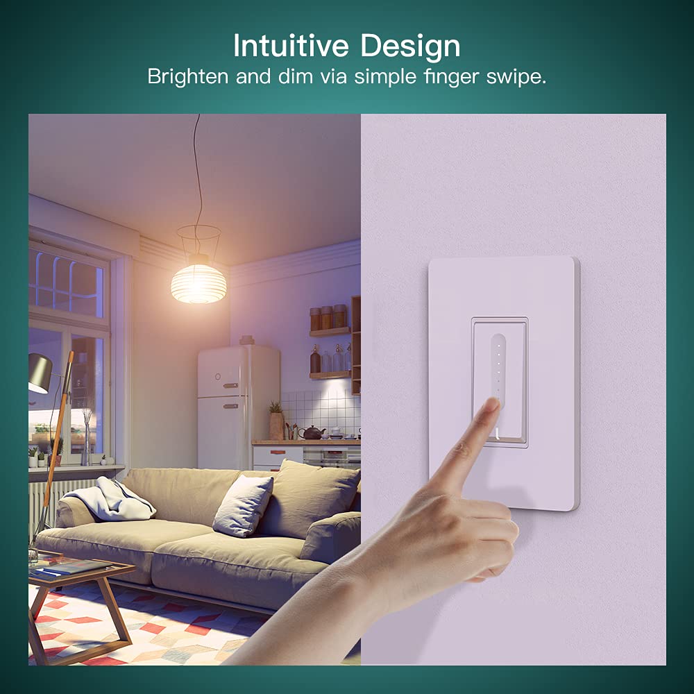 Smart Dimmer Switch 4 Pack, WiFi Light Switch, Single-Pole N734935