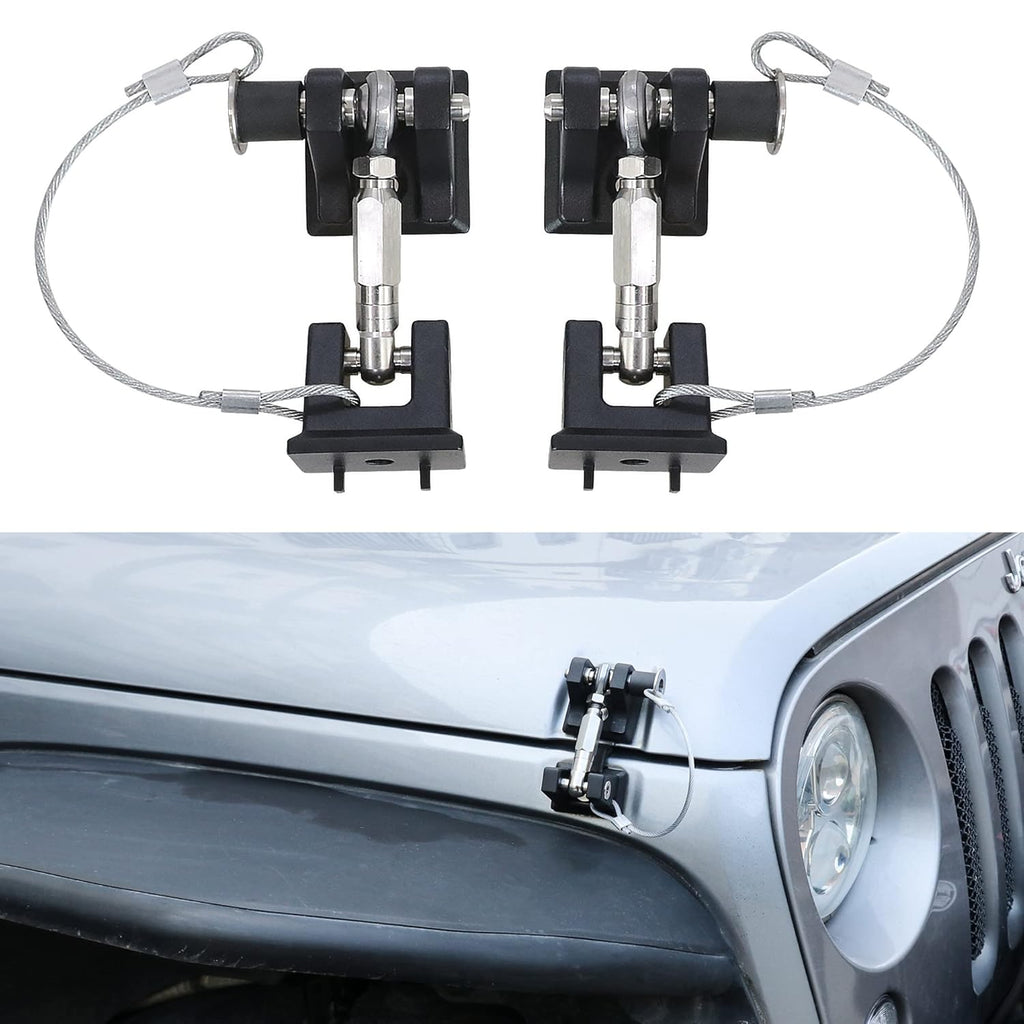 Aluminum Locking Hood Latch Kit for Jeep Wrangler JK H693