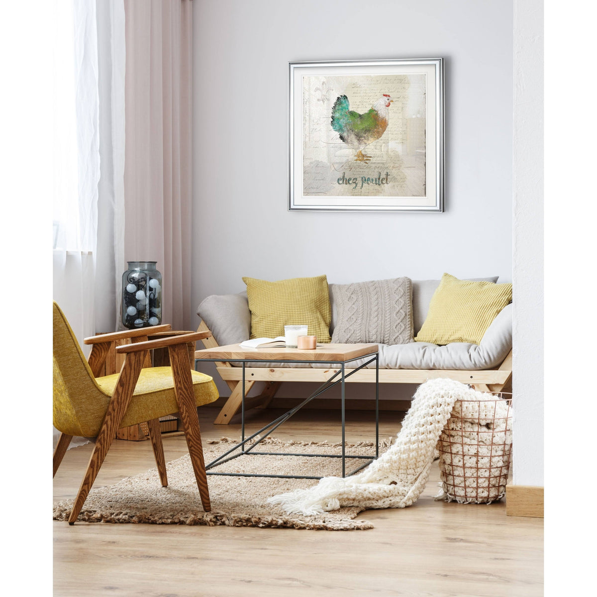 Framed Giclee Print 24 x 24 I4374