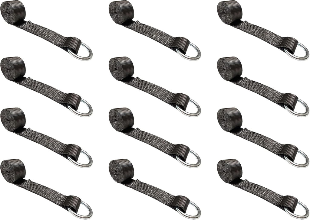 2 in x 10’ Blue 8-Pack O-Ring Trailer Tie Down Lasso Strap O233