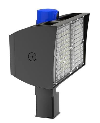 Bronze LED Floodlight 70W Cool 480V Twistlock Photocell Dimmable Slipfitter N846