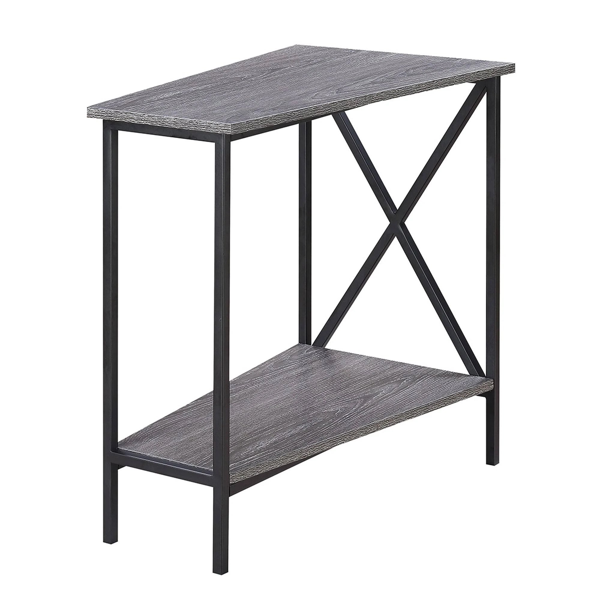 White Wedge End Table K835