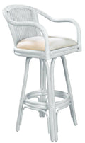 Whitewash Swivel Rattan Counterstool K6250