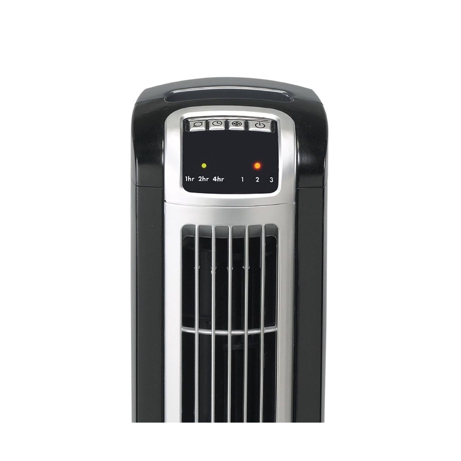 36-Inch Remote Control Tower Fan with Ionizer Black W695