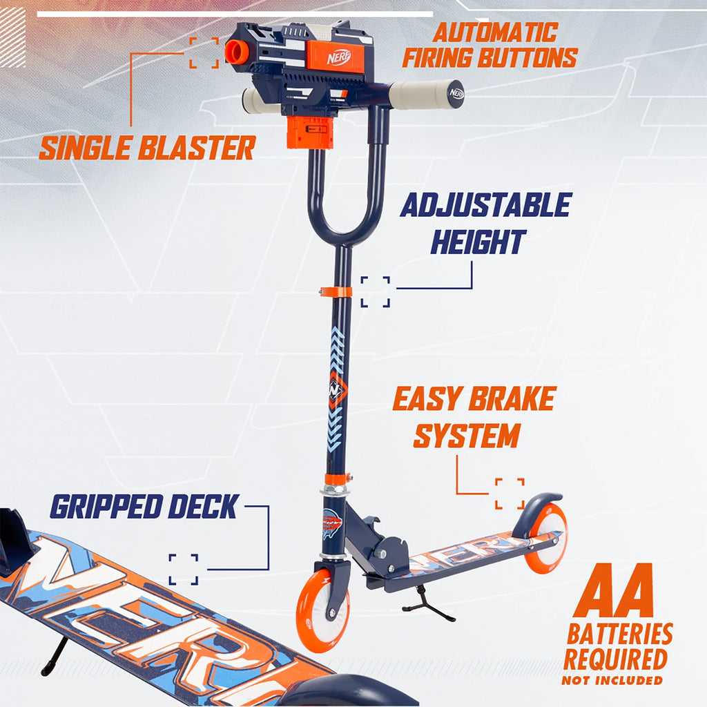 Nerf Blaster Scooter 2.0, 2 Wheels, Ages 8+ T39037