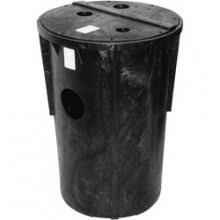 Poly Basin 24x30 3in Discarge and Vent with Cast Iron Hub U382