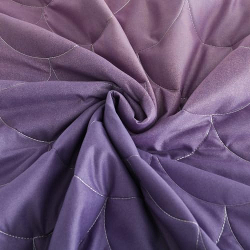 King Size Green Microfiber Quilt with 2 Pillow Shams I123988