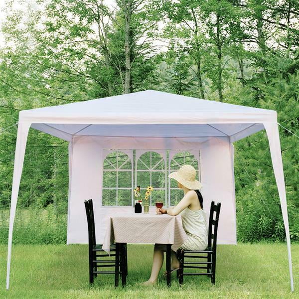White 3 Sides Waterproof Tent with Spiral Tubes U7914