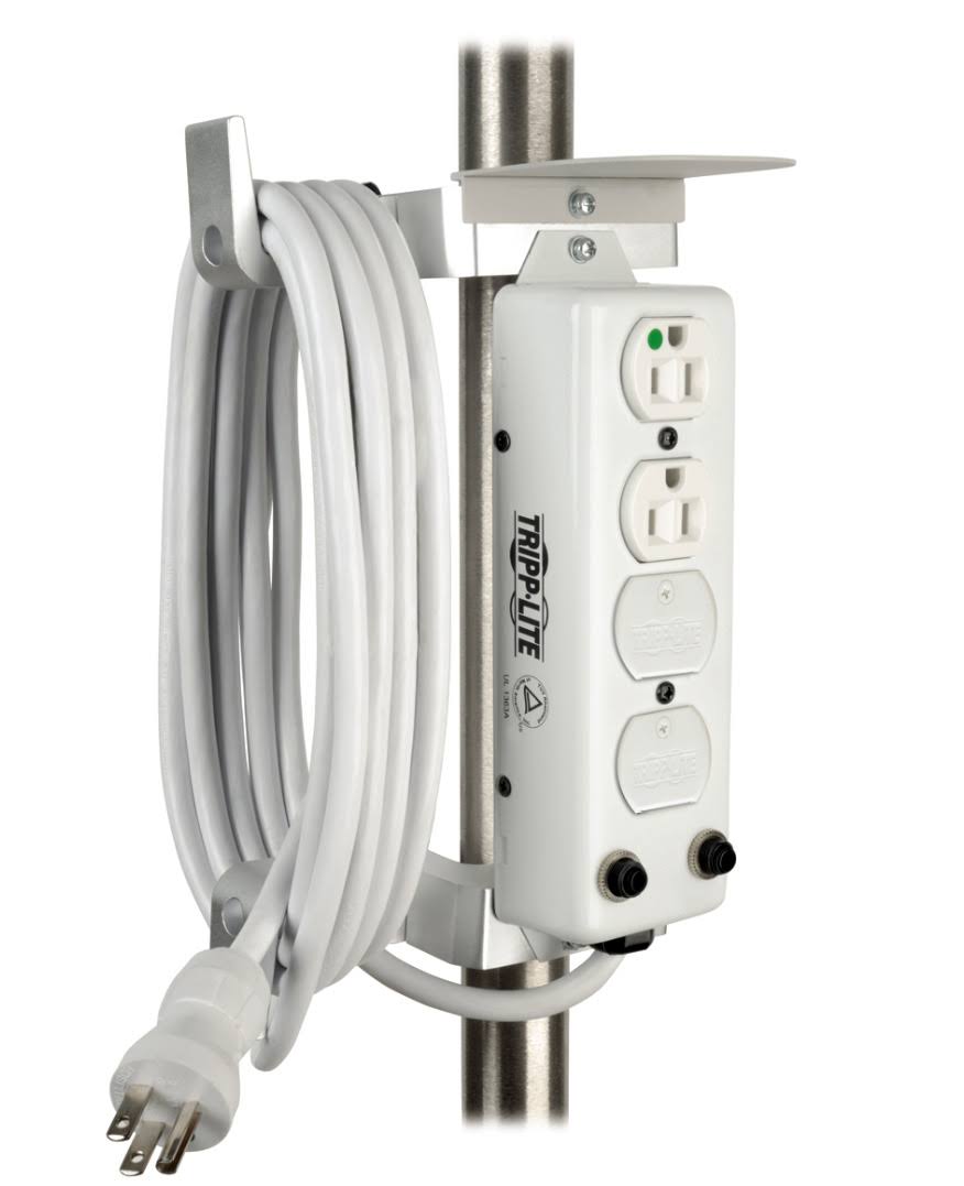 Medical Power Strip Mounting Clamp Drip Shield Cord Management P7141