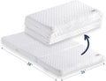 Tri-fold Pack n Play Pad with Firm & Soft Sides, Portable Foam Playard Pad with Carry Case U241