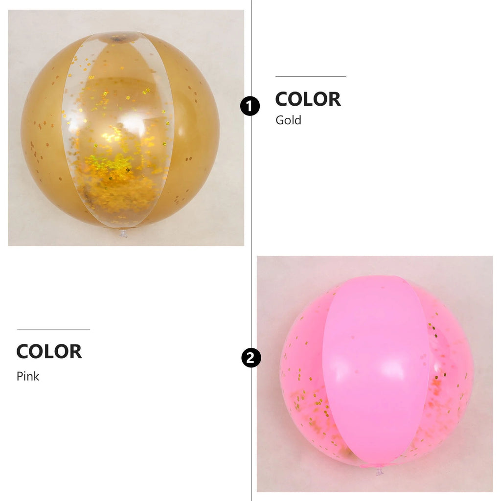 Golden Transparent Beach Balls G78862
