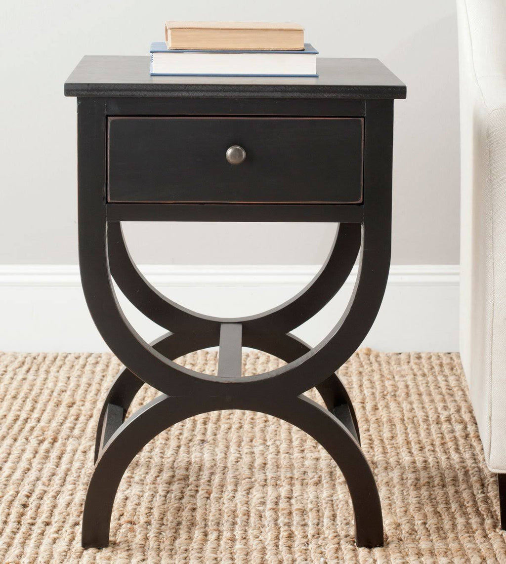 Quartz Grey Accent Table with Storage Drawer J883760