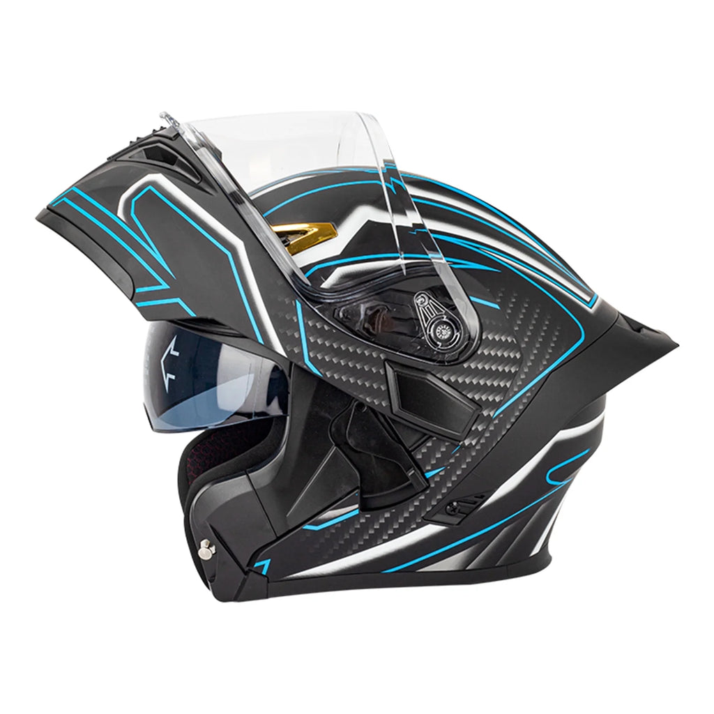 Motorbike Helmet with Dual Visor D92058
