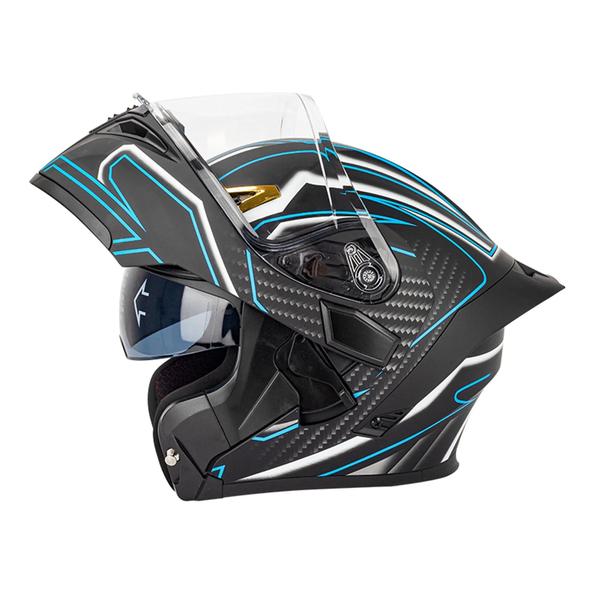 Motorbike Helmet with Dual Visor D92058
