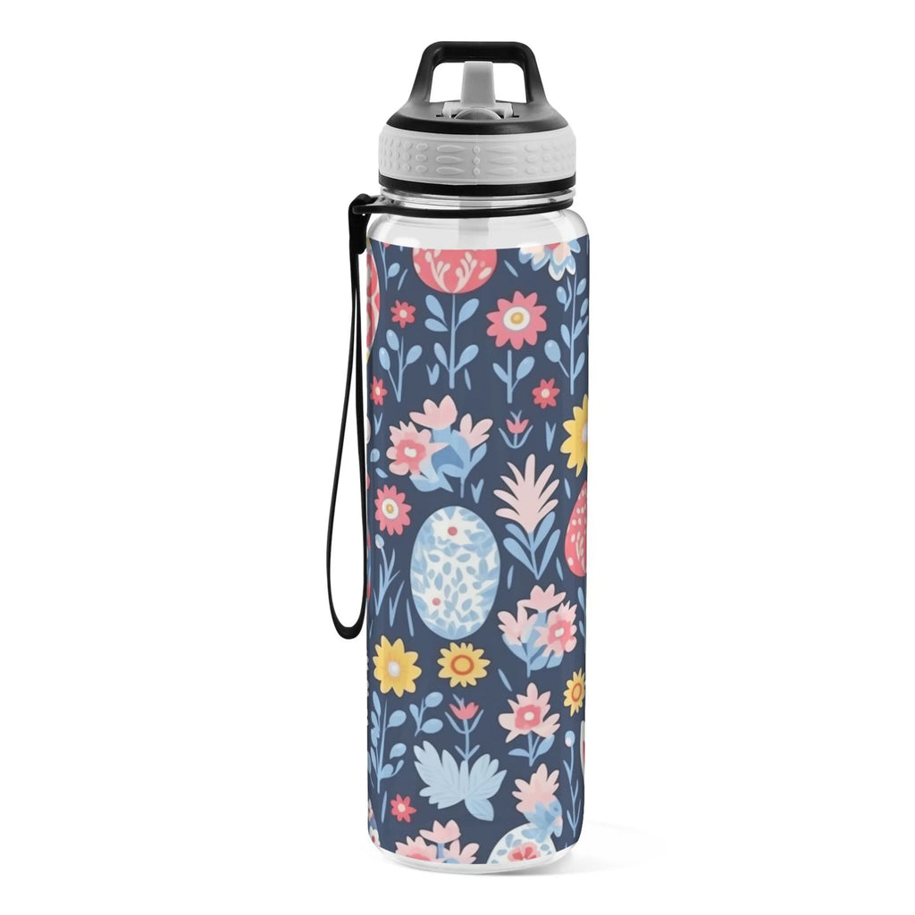 Clear 32oz Tritan Sports Water Bottle with Straw A72736