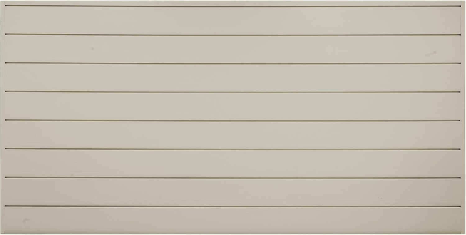 White PVC Slat Wall Panels, 4ft by 4ft Section I5016