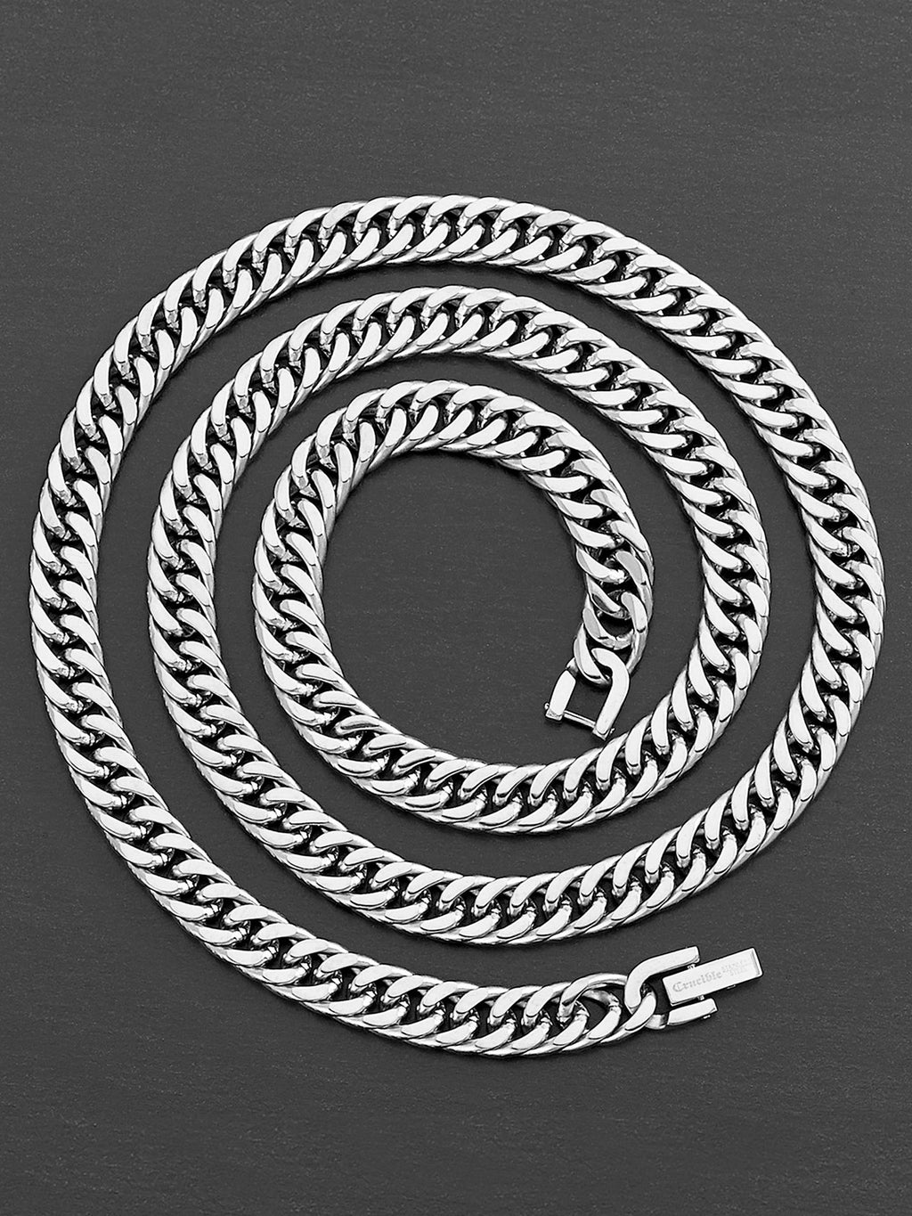 Stainless Steel 8mm Curb Chain Necklace 24" R74140