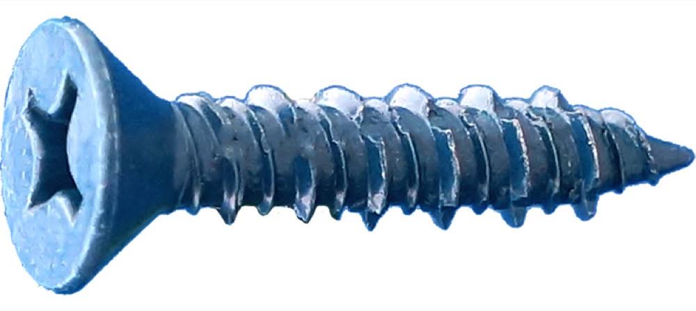 1/4 x 5x22 Dagger-Con Phillips Flat Concrete Screws Blue 500ct T768341