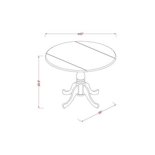 5-Piece Kitchen Table Set, Oak Finish K8533