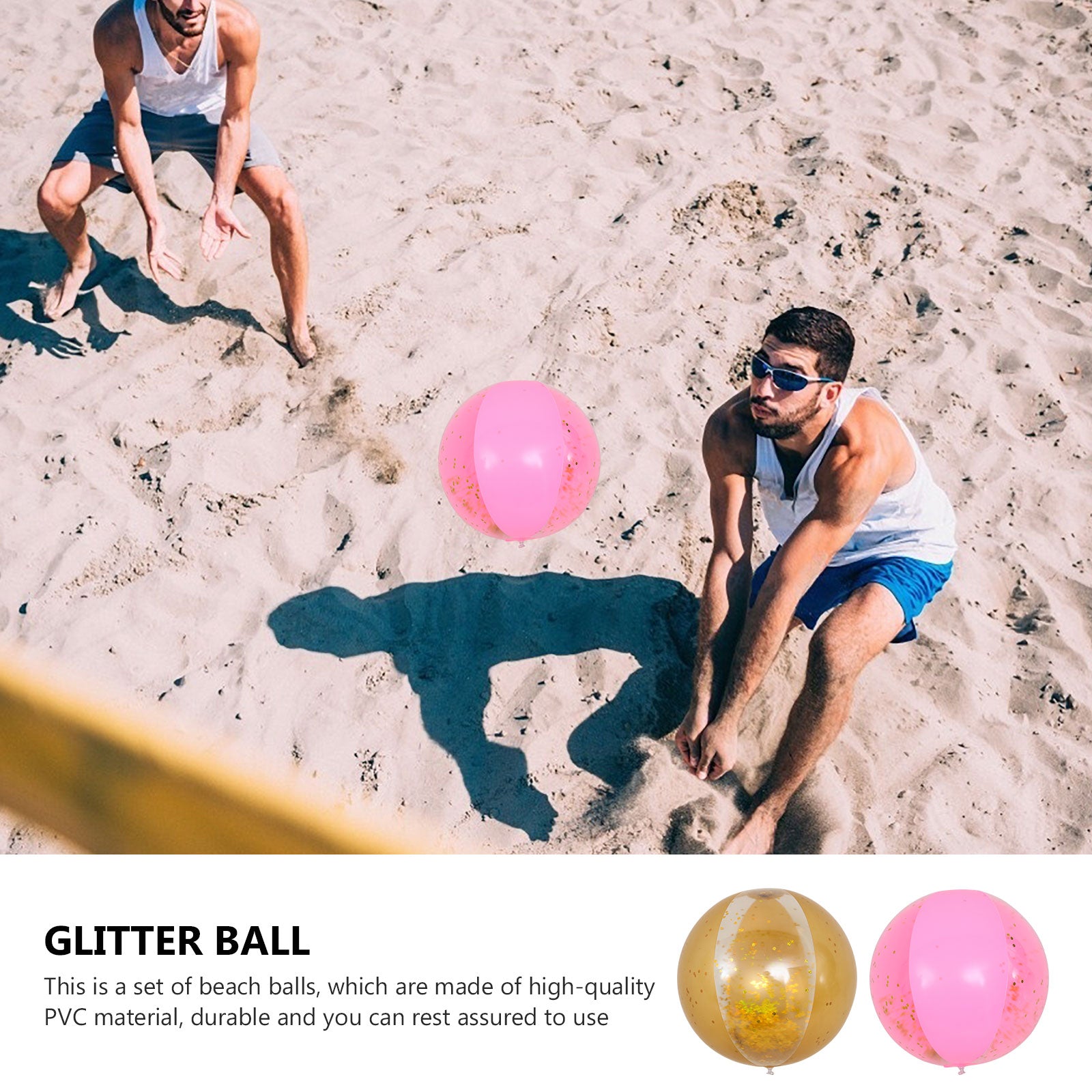 Golden Transparent Beach Balls G78862