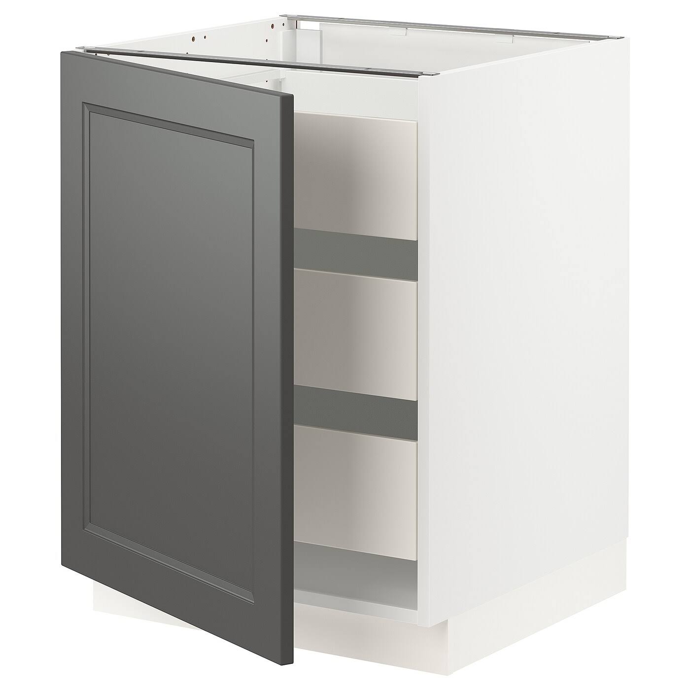 White Base Cabinet with 1 Door and 3 Drawers R905168