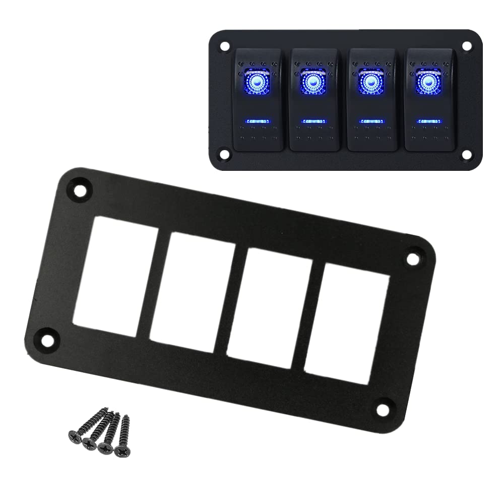 Rocker Switch Panel Housing Holder with Screws (6way) Pack of 2 E2885