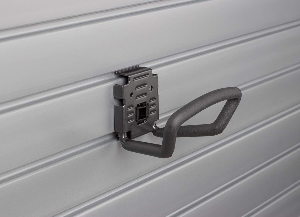 Deluxe Accessory Kit with 46 Locking Bracket Hooks, Shelves, and Baskets for Slatwall Panels V7457